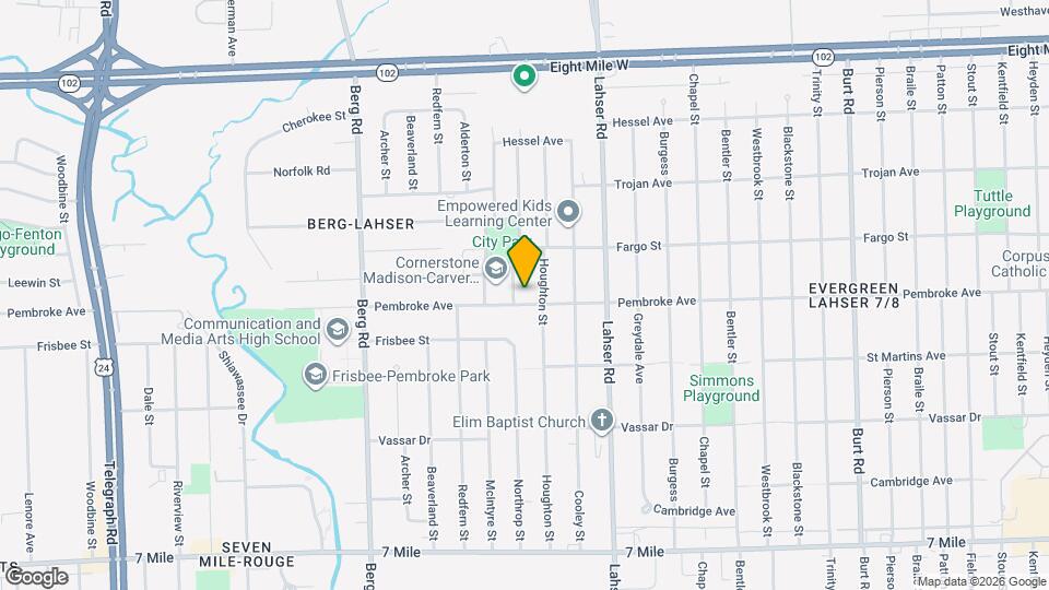 22238 Pembroke Ave Map and Location Details