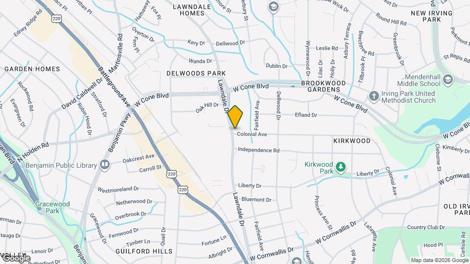 2016 Colonial Ave Map and Location Details