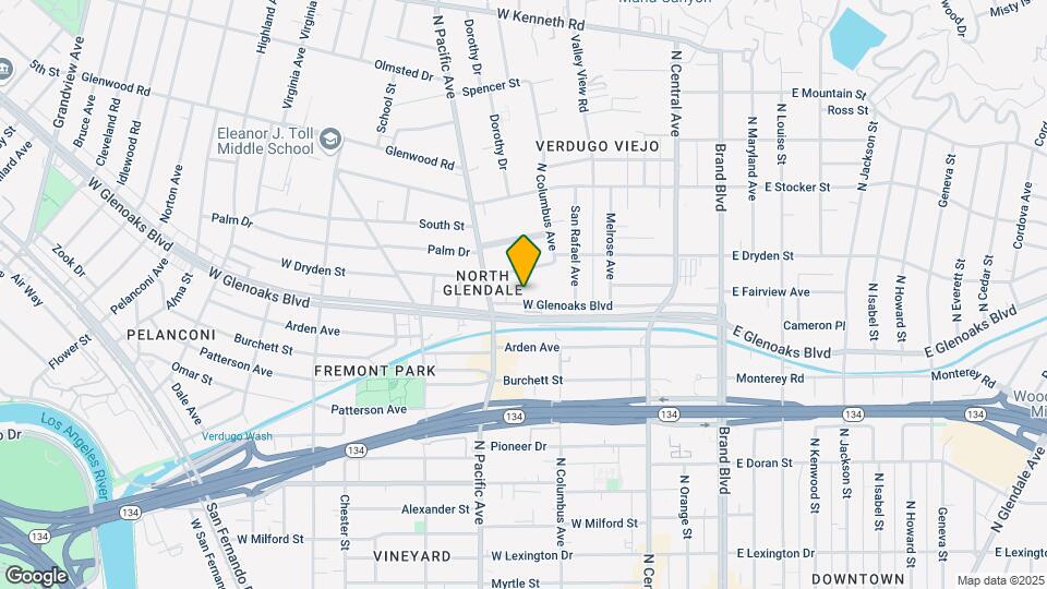 429 W Glenoaks Blvd Map and Location Details