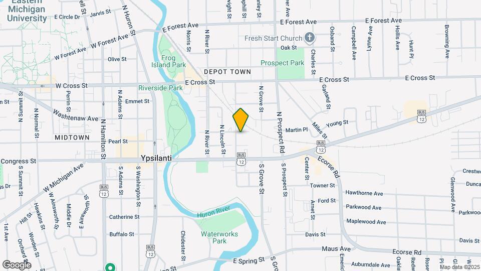 114 N Park St Map and Location Details