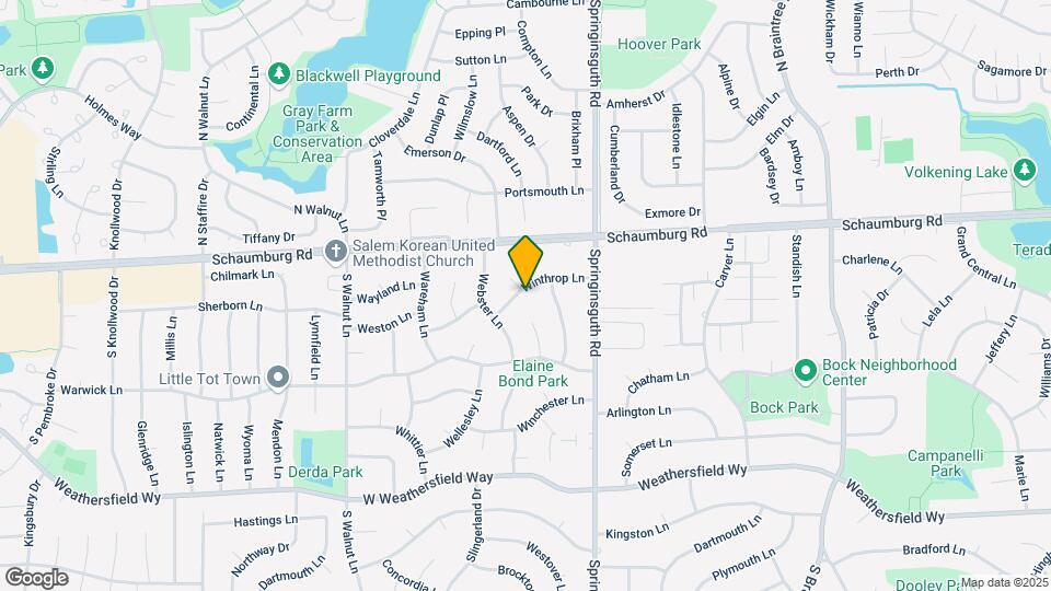 1707 Winthrop Ln Map and Location Details