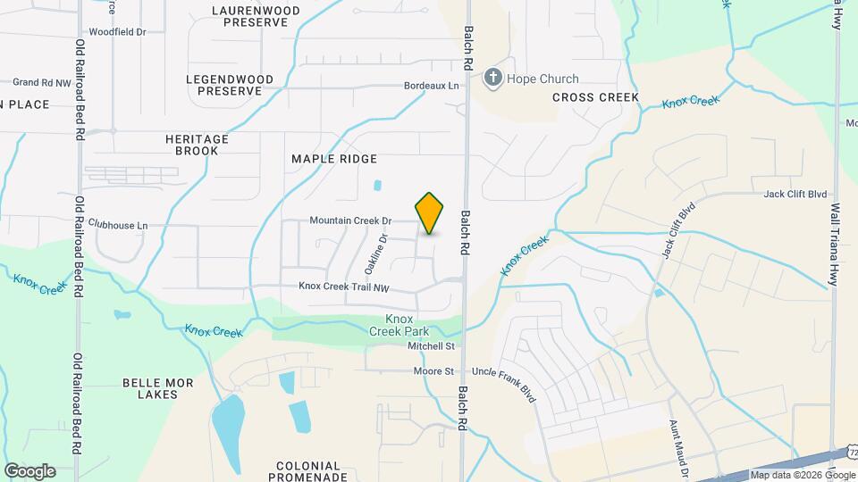 117 Willow Bluff Dr Map and Location Details