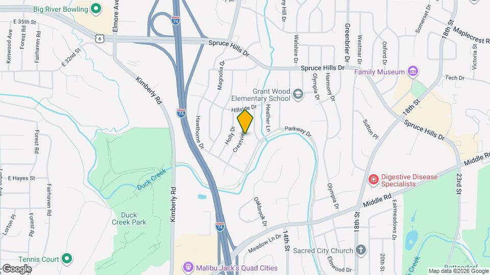 2525 Crestview Dr Map and Location Details