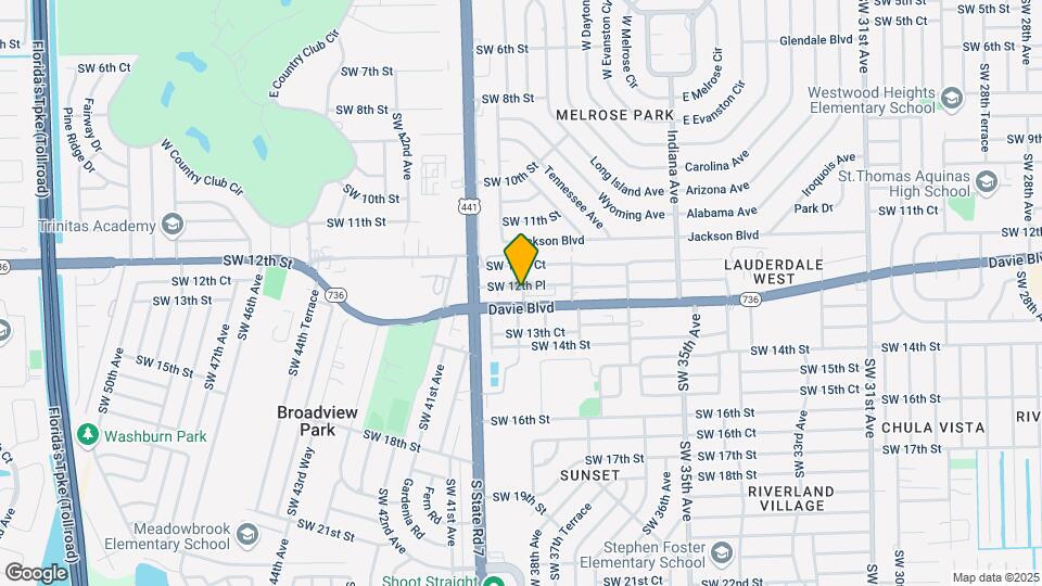 3900 SW 12th Pl Map and Location Details
