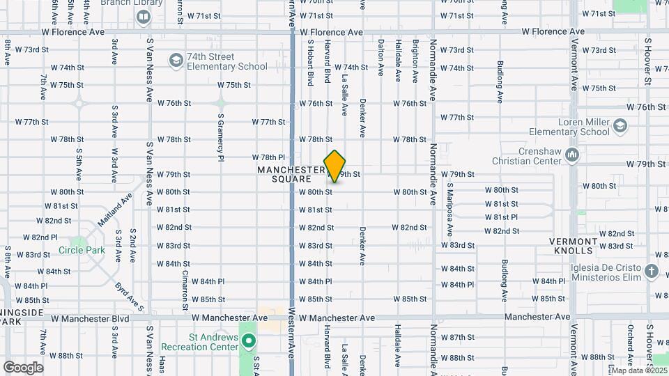 1647 W 80th St Map and Location Details
