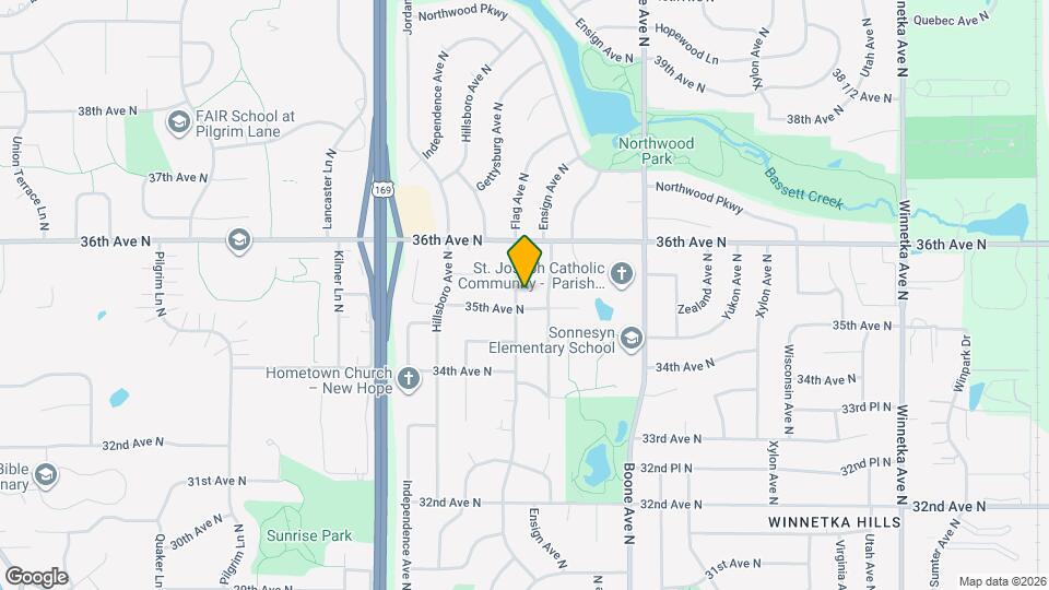 3508 Flag Ave N Map and Location Details