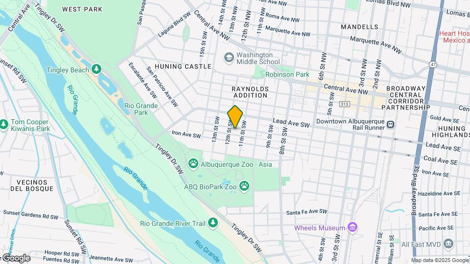 1110 Coal Ave SW Mapa y Detalles de la Ubicación