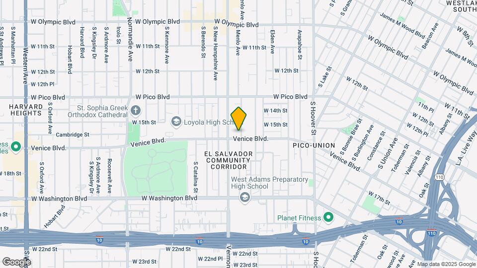 1521 Menlo Ave Mapa y Detalles de la Ubicación