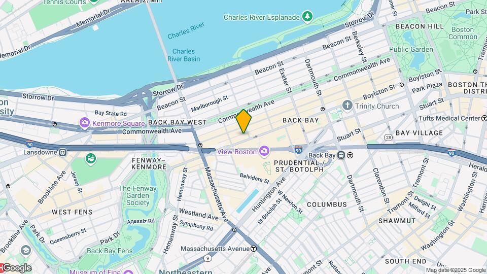 913 Boylston St, Unit 4 Map and Location Details