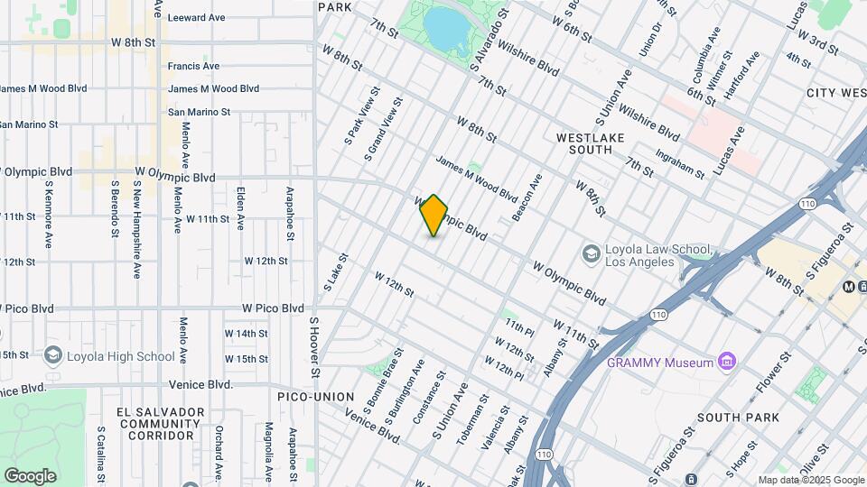 1039 S Bonnie Brae St, Unit 1039 and a half Map and Location Details