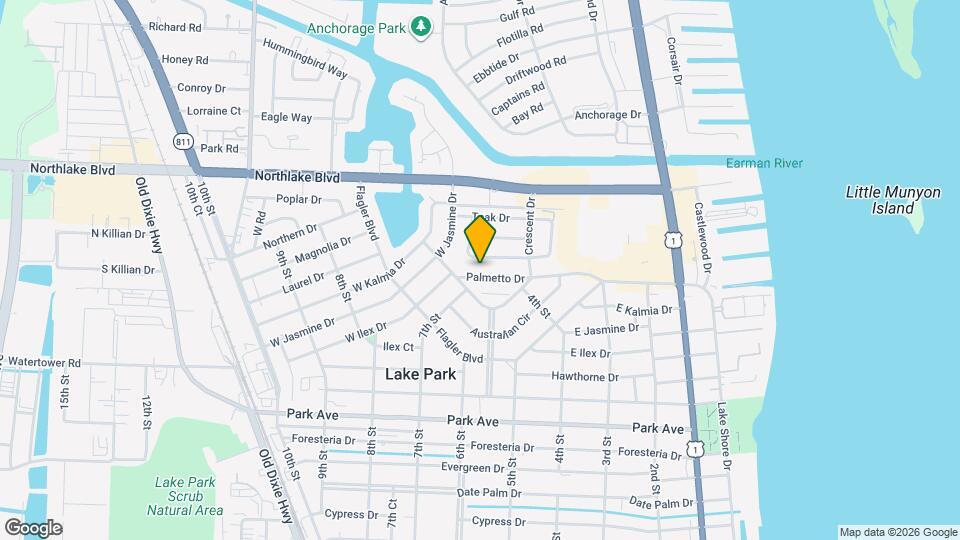 551 Palmetto Dr Map and Location Details