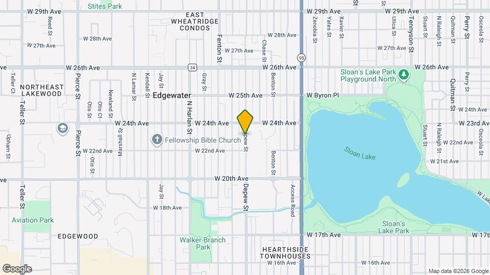 2295 N Depew St Map and Location Details