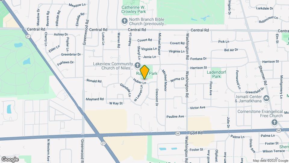 9905 N Huber Ln Map and Location Details