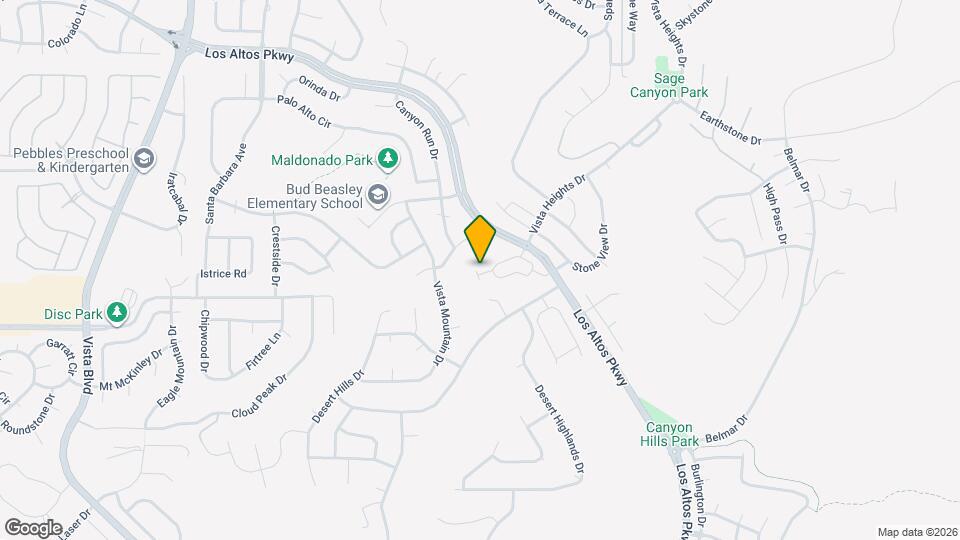 2200 Water Cyn Dr Map and Location Details