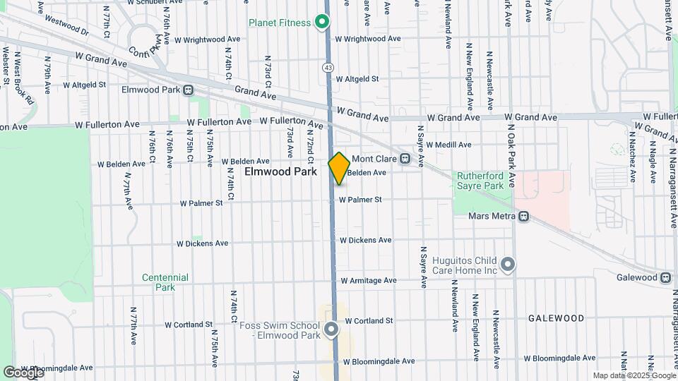 2211 N Harlem Ave, Unit 1 Map and Location Details