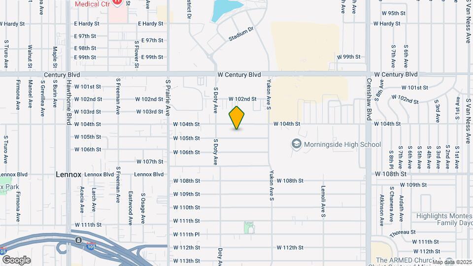 3711 W 105th St Map and Location Details
