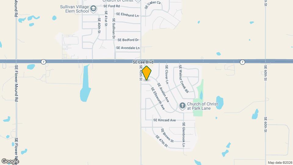 4536 SE Ellsworth Ave Map and Location Details