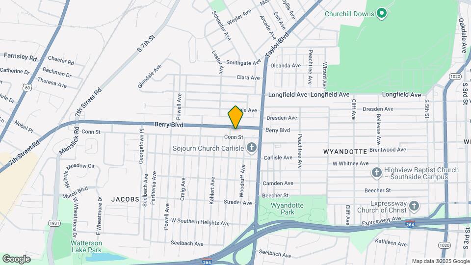 1342 Berry Blvd Map and Location Details