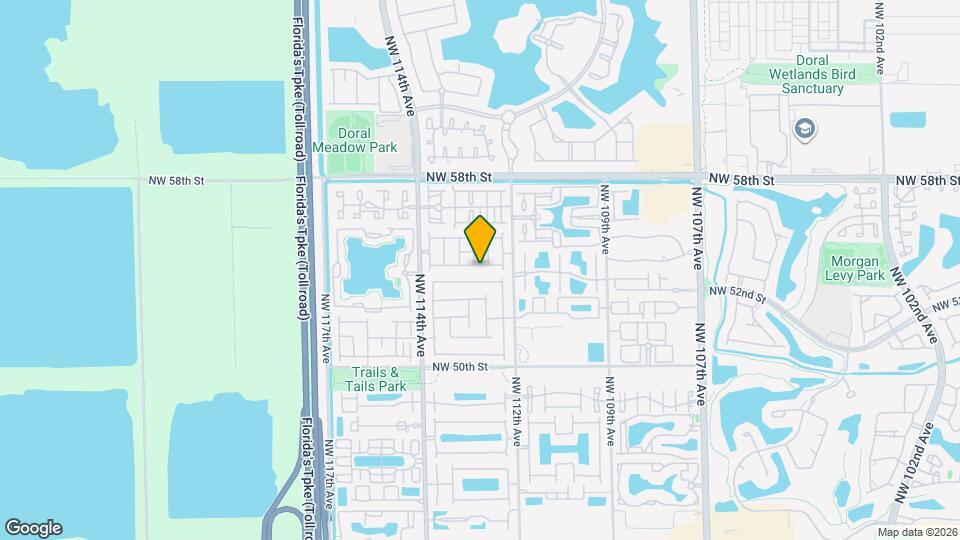 11252 NW 54th Terrace Map and Location Details