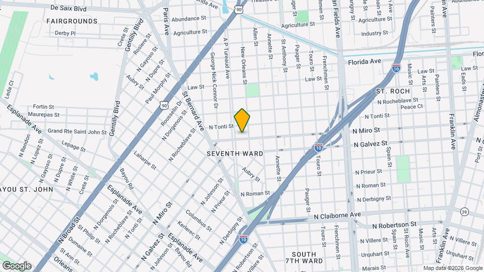 1819 N Miro St Map and Location Details