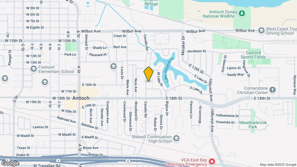 1629 Cavallo Rd Map and Location Details