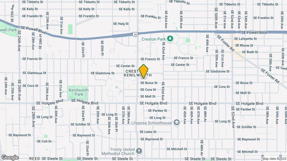 3931 SE Boise St Map and Location Details
