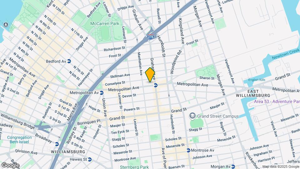 717 Metropolitan Ave Map and Location Details