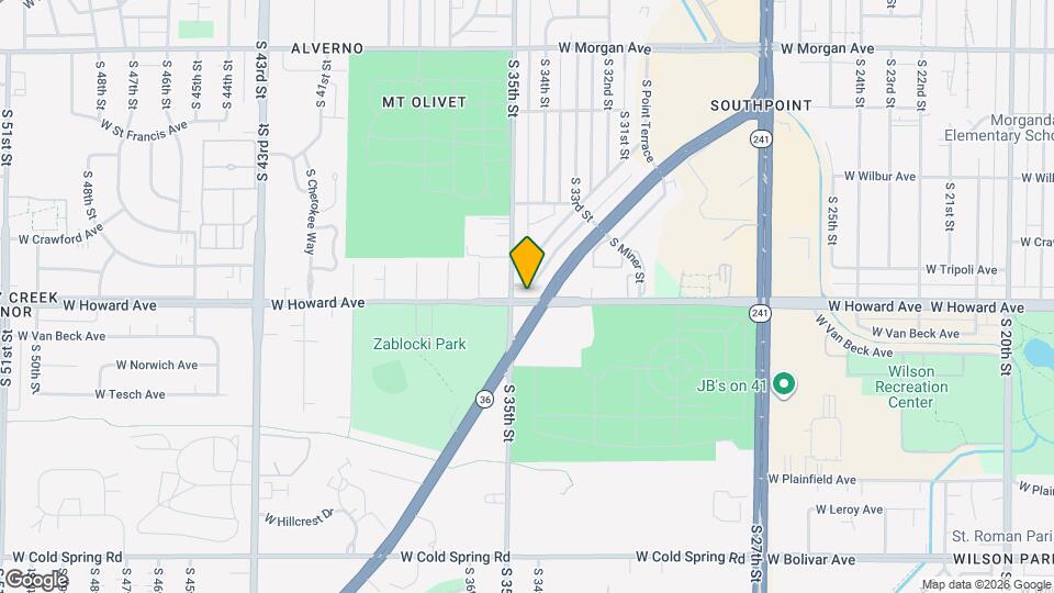 3440 W Howard Ave Mapa y Detalles de la Ubicación