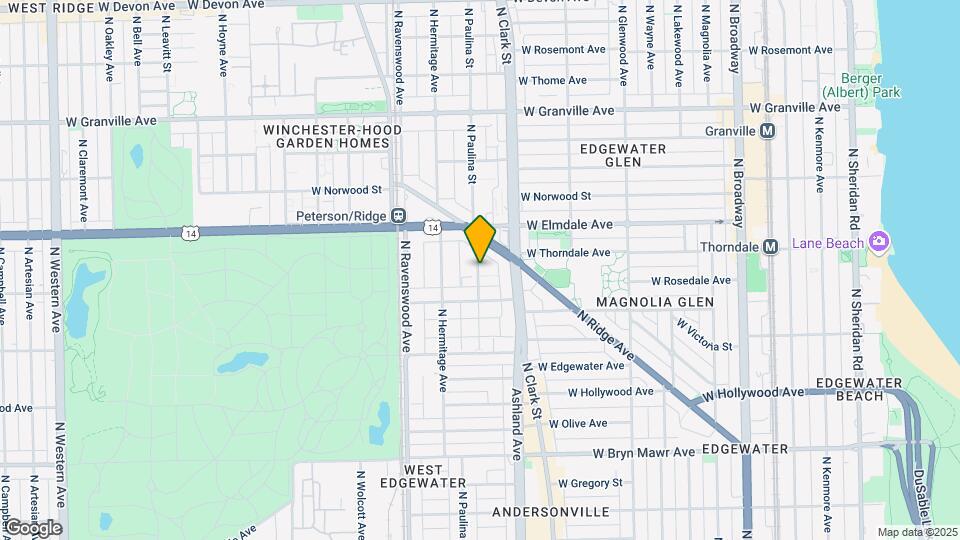 5937 N Paulina St, Unit 2E Map and Location Details