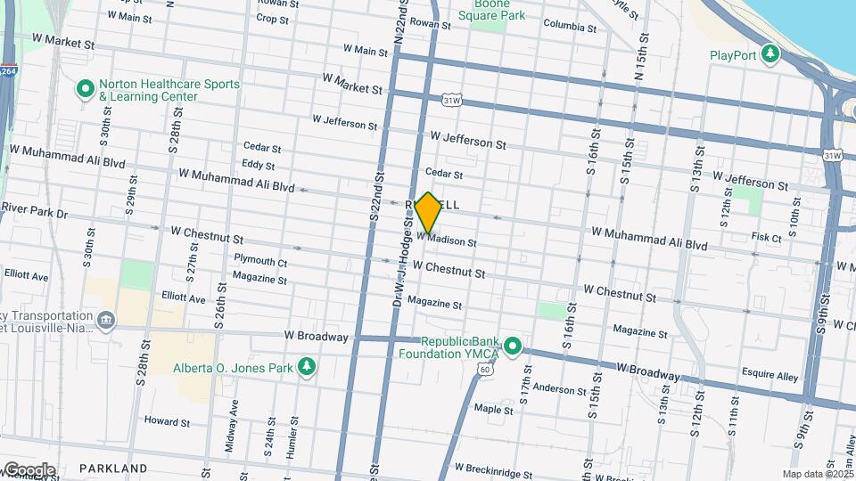 527 S 20th St Map and Location Details
