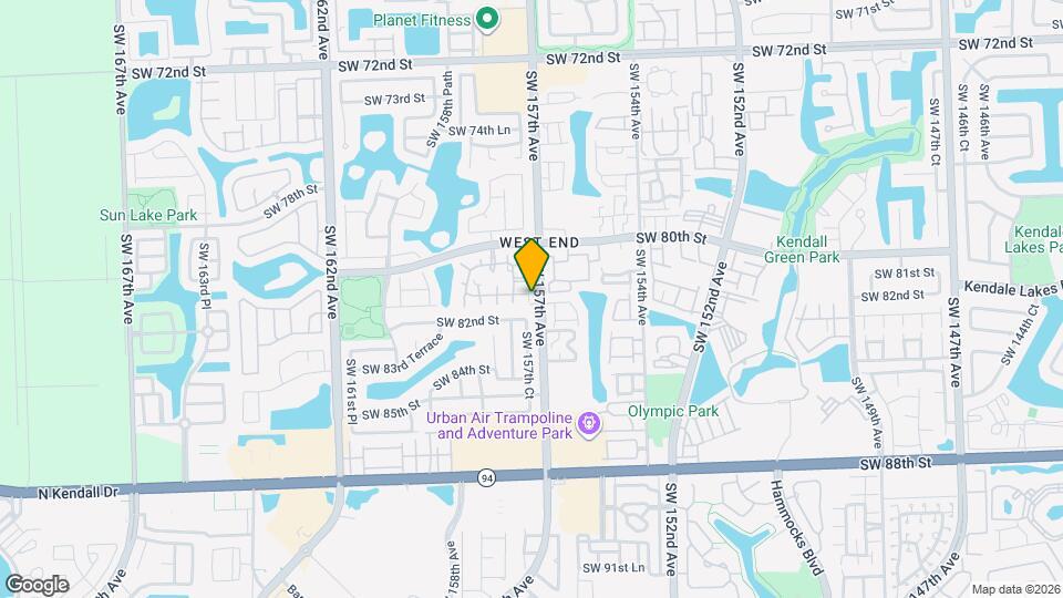 8113 SW 157th Ct Map and Location Details