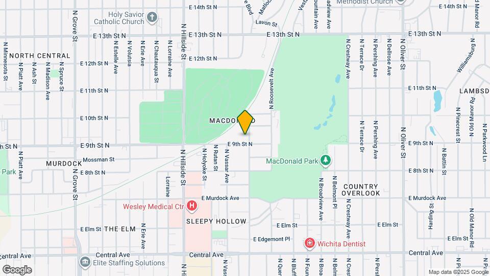 1007 N Yale Ave Map and Location Details