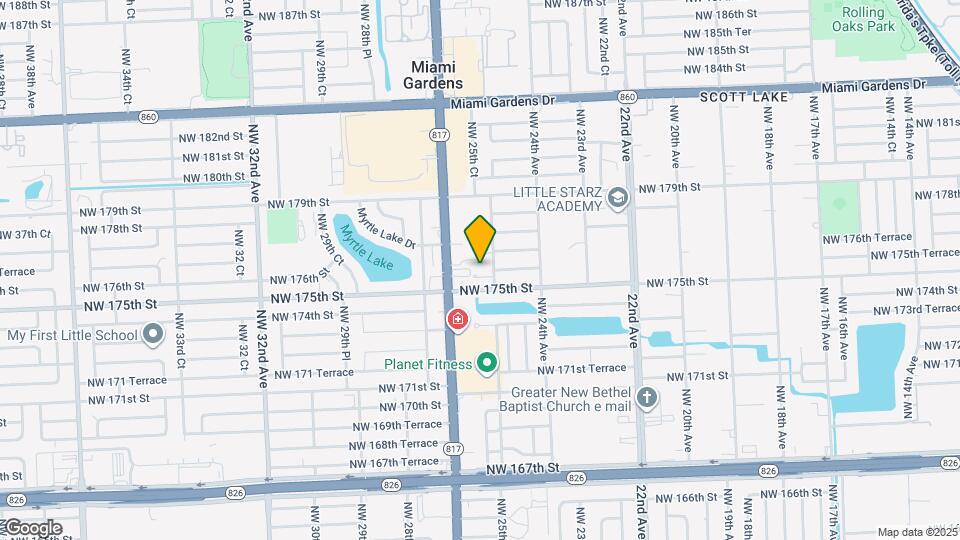 2523 NW 175th Ter, Unit 2523 Map and Location Details