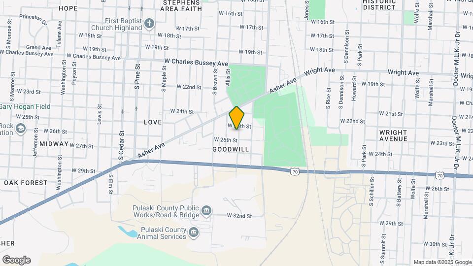 2514 Johnson St Map and Location Details