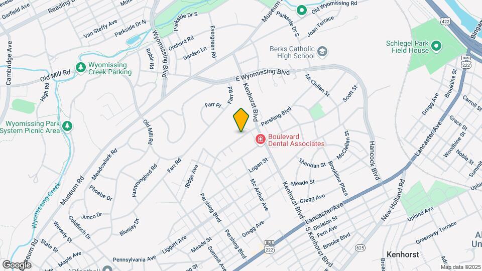 1375 Pershing Blvd Map and Location Details