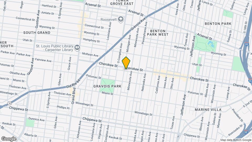 3414 Michigan Ave Mapa y Detalles de la Ubicación