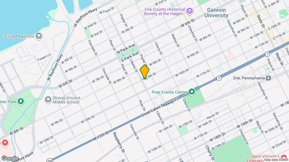 729 W 9th St Map and Location Details