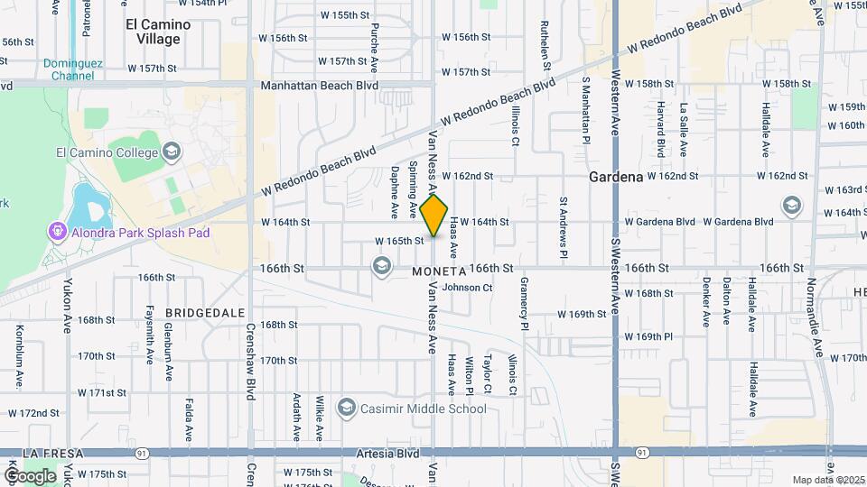 16424 Van Ness Ave Map and Location Details