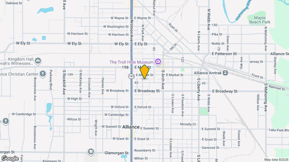146 S Park Ave Map and Location Details