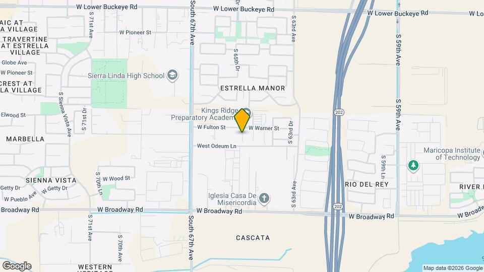 3808 S 65th Ave Map and Location Details