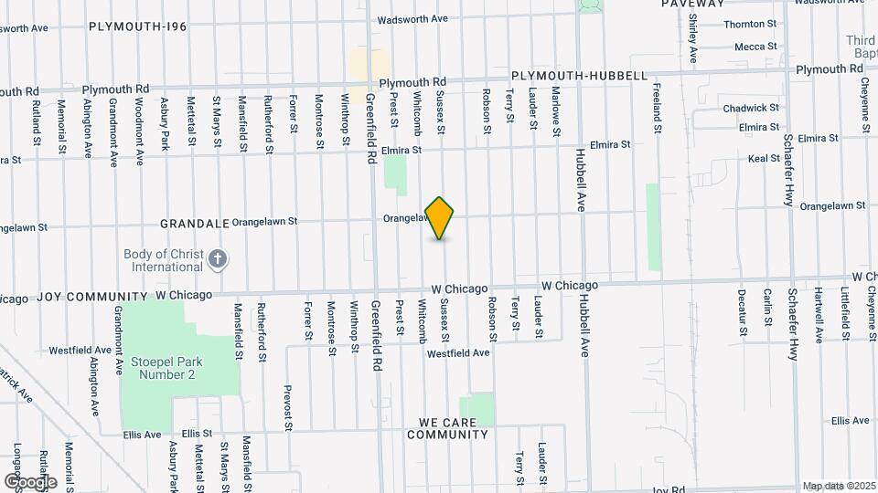 9599 Sussex St Map and Location Details