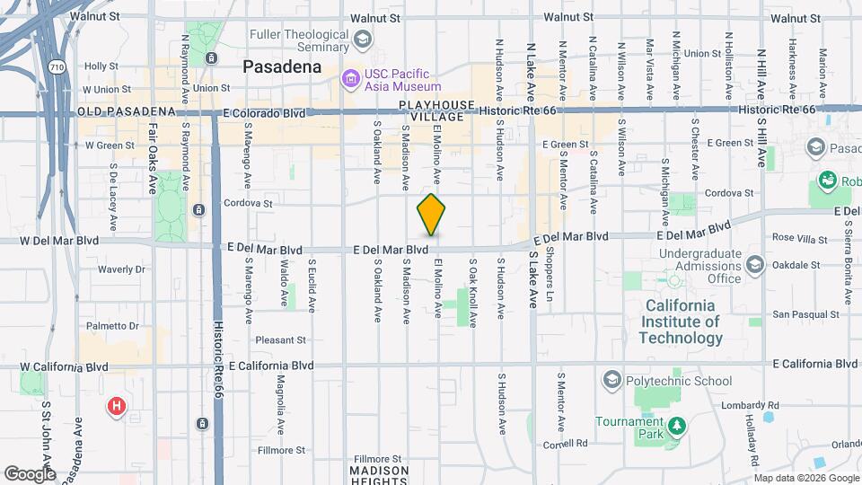 625 E Del Mar Blvd Map and Location Details