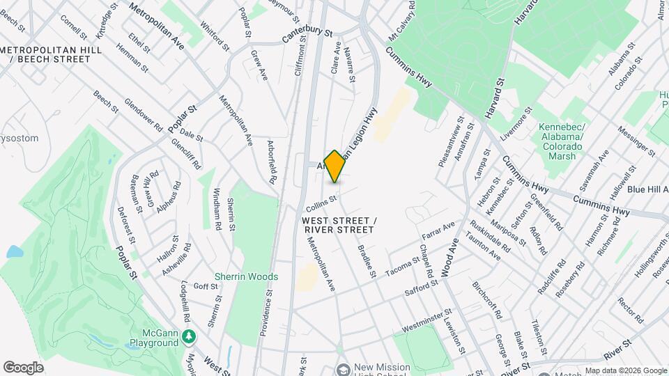 120 Bradlee St Map and Location Details