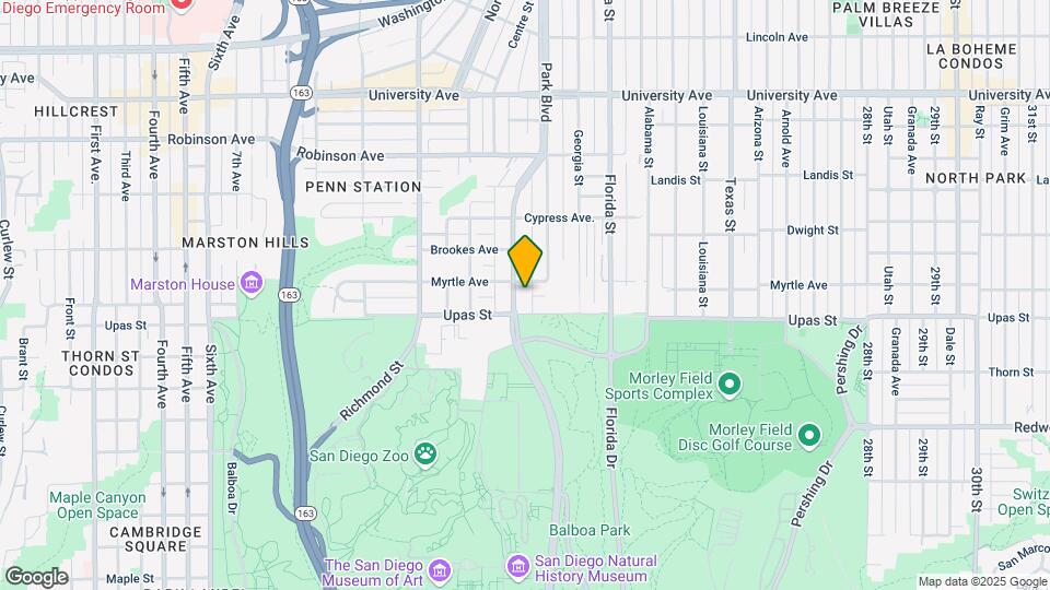 3431 Park Blvd Map and Location Details