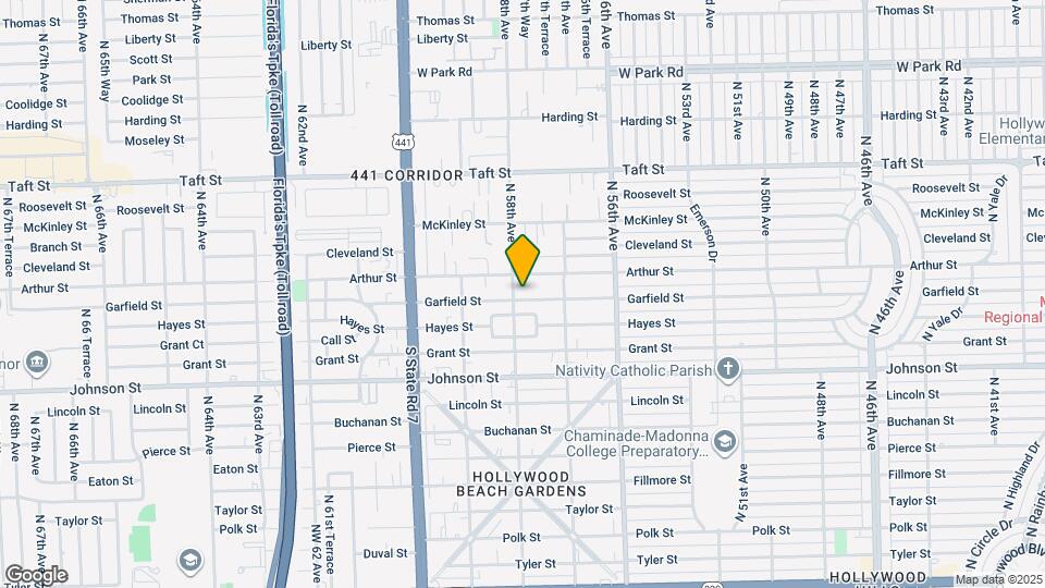 5749 Garfield St Map and Location Details