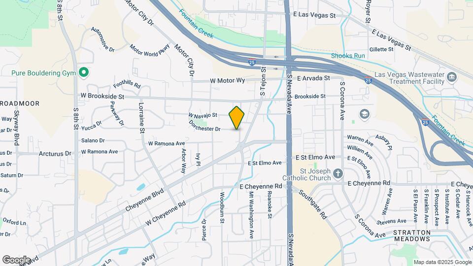 1626 S Cascade Ave-Unit -A Map and Location Details