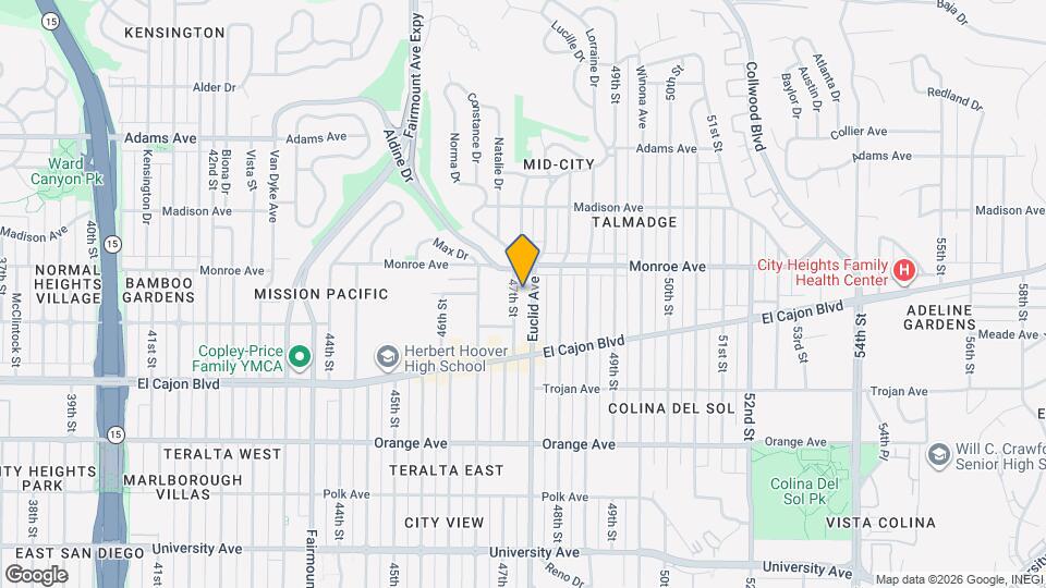 4480 Euclid Ave San Diego CA Apartments and Nearby San Diego Apartments