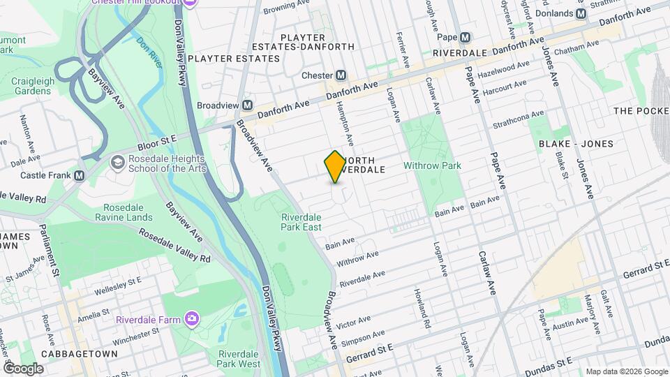 83 Ingham Ave, Unit Upper Map and Location Details