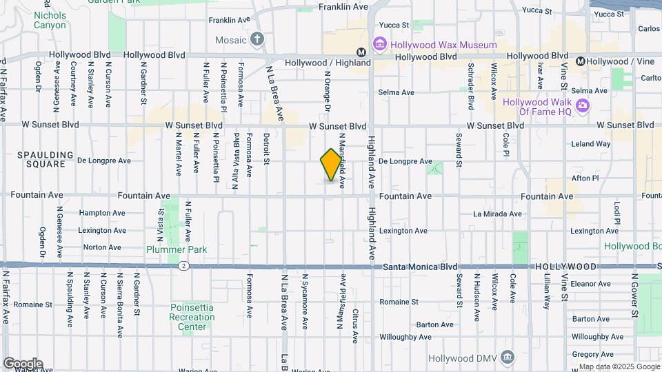 1318 N Orange Dr Mapa y Detalles de la Ubicación