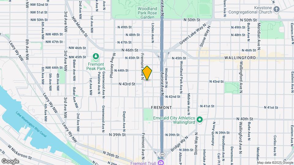 711 N 43rd St Map and Location Details